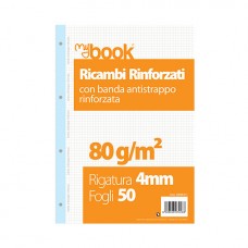 RICAMBIO RINFORZATO A4 80GR 50FF 4MM